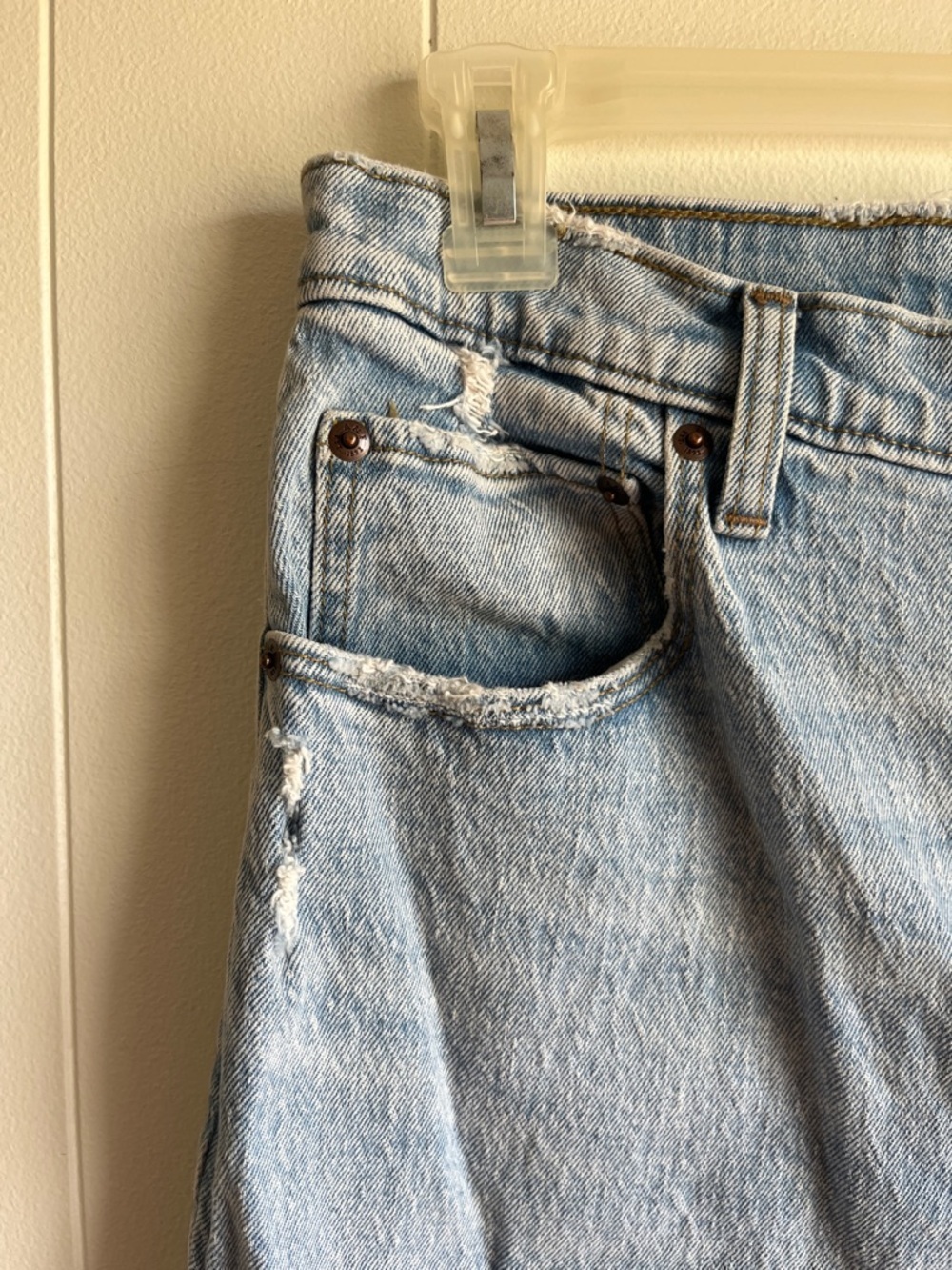 Abercrombie & Fitch Women's 90s Straight Ultra High-Rise Blue Jeans Sz 32/14 S - Picture 3 of 12
